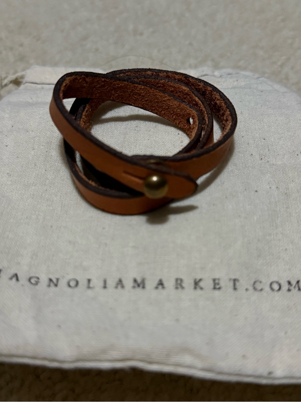 Joanna Gaines Leather Wrap Bracelet - Brown